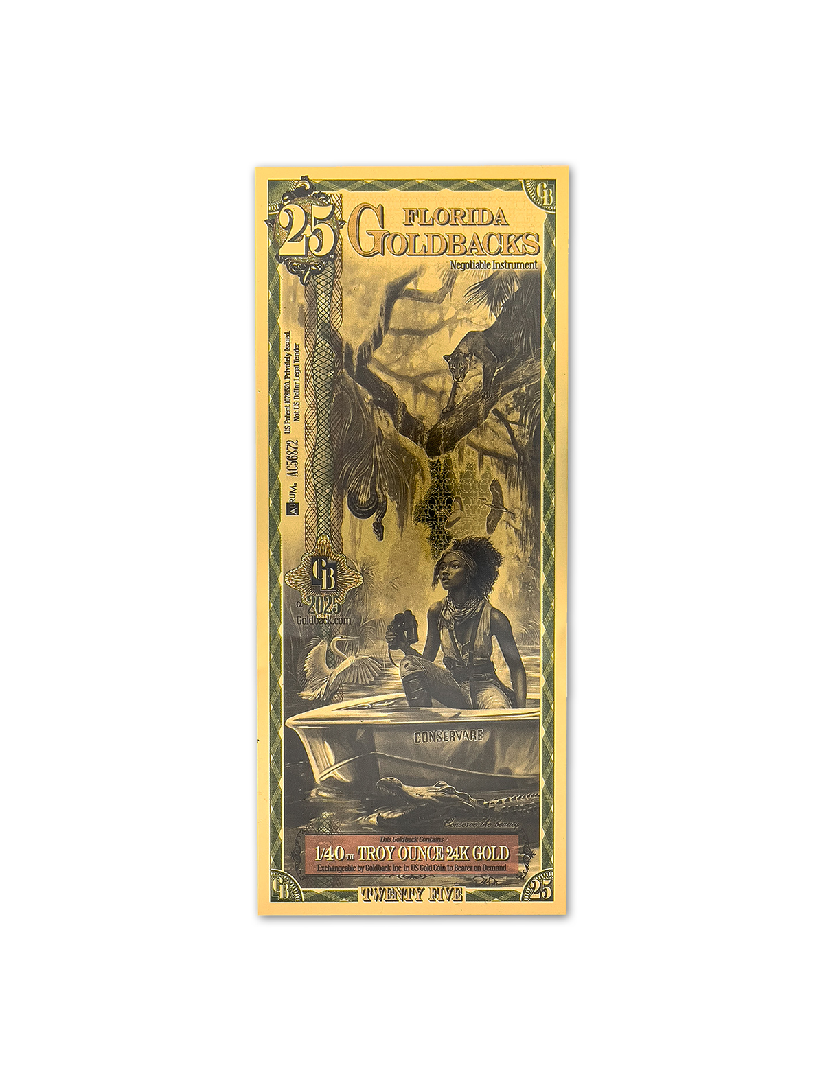 25 Florida Goldback Note