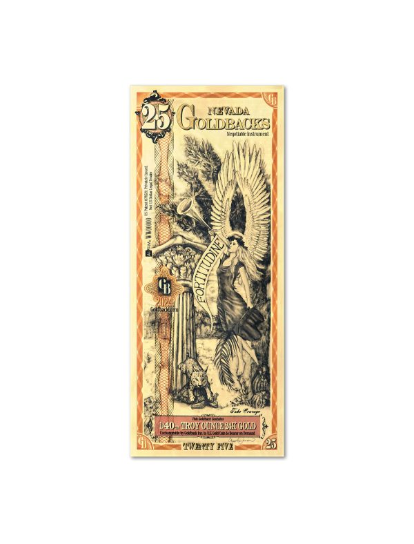 25 Nevada Goldback Note