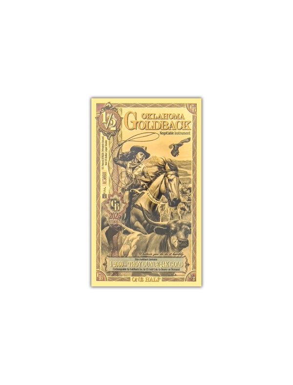 1/2 (Half) Oklahoma Goldback